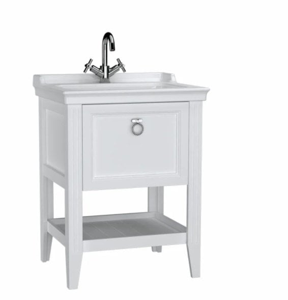 Vitra Valarte Lavabo Dolabı 65 cm Lavabolu Mat Beyaz-62177